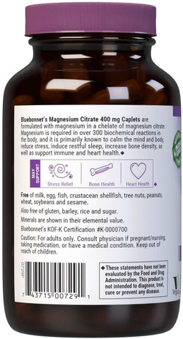 BlueBonnet MAG CITRATE 400MG 60S