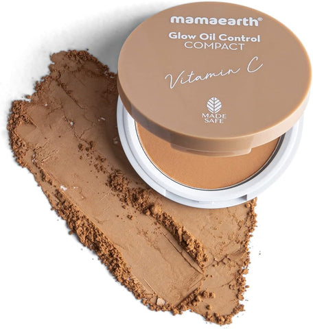 Mamaearth Glow Oil Control Comapct 04 Almond Glow 9g