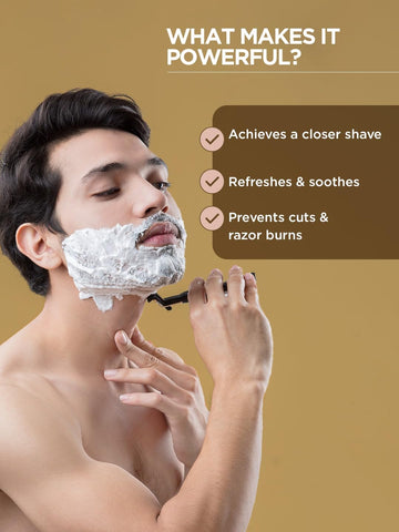 THE MAN COMPANY Blanc Shaving Foam to Prevent Cuts & Razor Burns (400 g) - Image 2