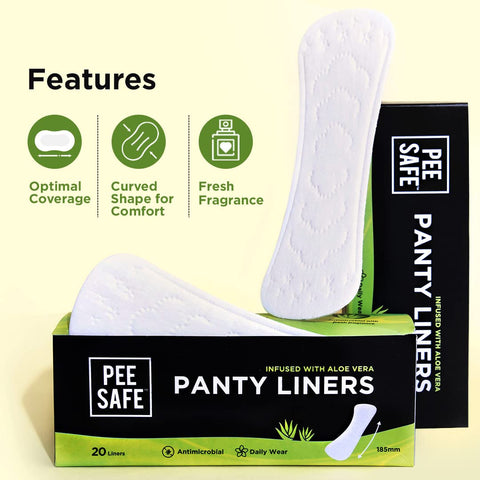 Pee Safe Aloe Vera Panty Liners XL 20N