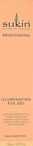 Sukin Brightening Illuminating Eye Gel 15 Ml