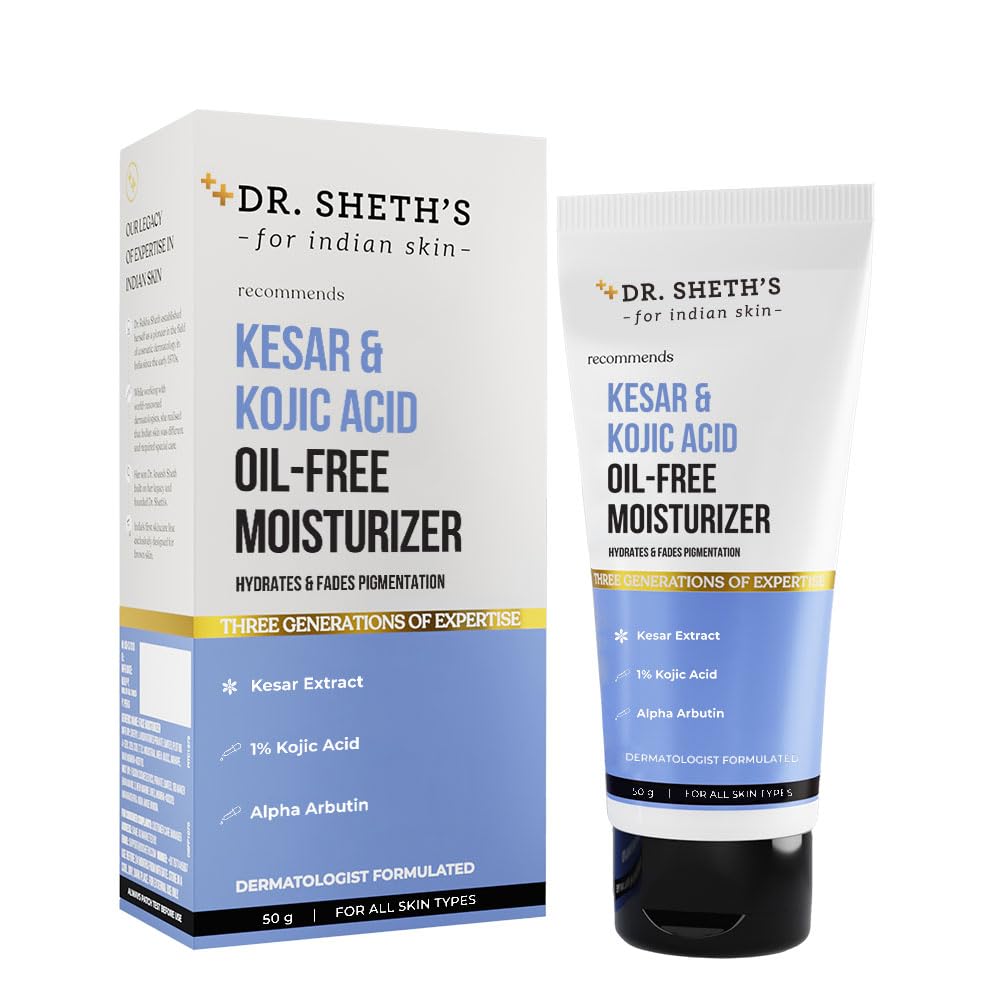 Dr. Sheth’s Kesar & Kojic Acid Oil-Free Moisturizer - 50 gm