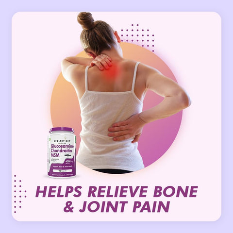 Healthyhey Double Strength Glucosamine Chondroitin And Msm For Cartilage; Joint And Bone (2000 Mg) Capsules 90 Count