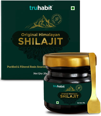 TruHabit Original Himalayan Shilajit 20gms + AADAR Performance Oil Stamina Booster for Men (30 ml)