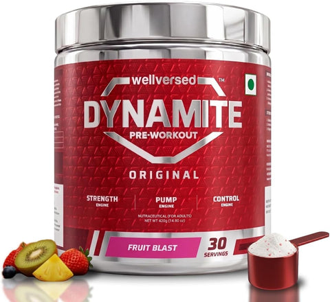 Wellcore Dynamite Pre-Workout - Citrulline Complex, Energy Boost - 420g – image 2