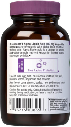BlueBonnet ALPHA LIPOIC ACID 600MG VCAPS 30S