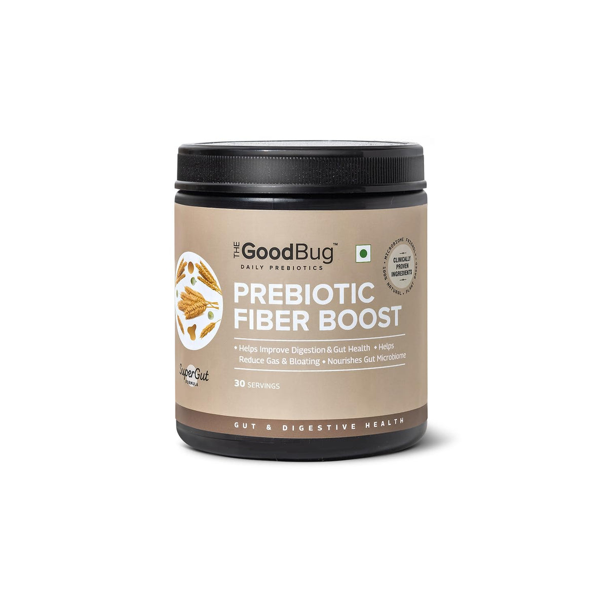 The Good Bug Prebiotic Fiber Boost Powder Improves Digestion Bloating & Gas 30 Servings (Pack of 3)