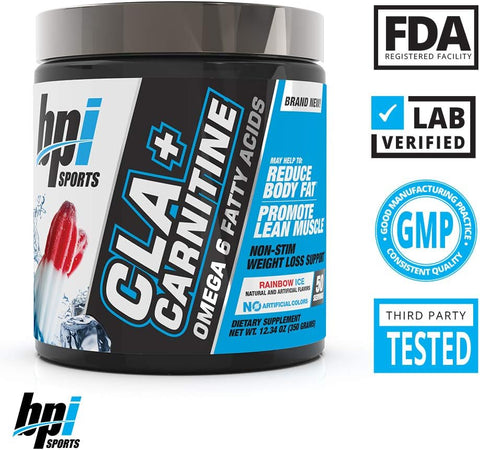 BPI Sports CLA + Carnitine Rainbow Ice 50 servings