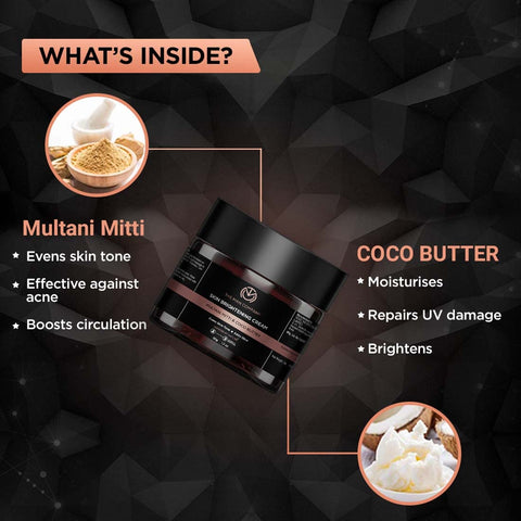 The Man Company Skin Whitening & Brightening Cream with Multani Mitti - 50gm