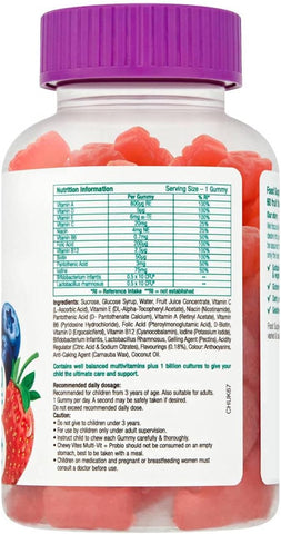 Chewy Vites Kids Multi- Vitamin Probiotic Gummies 60'S