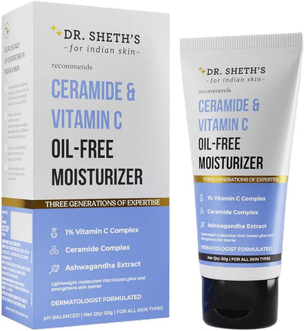 Dr. Sheth's Ceramide And Vitamin C Oil-free Moisturizer 50Gm