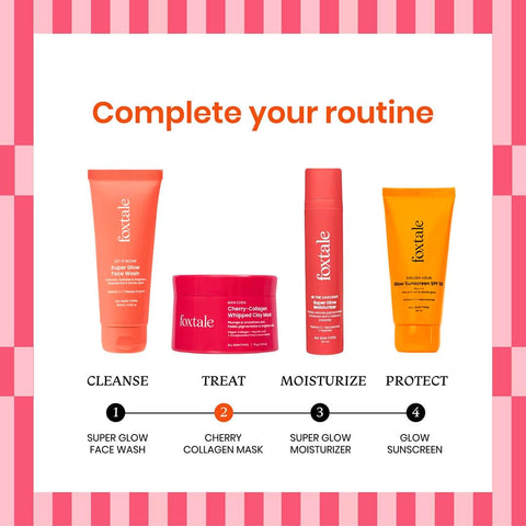 Foxtale Mon Cheri Cherry-Collagen Whipped Clay Mask - 75g