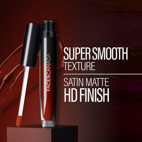Faces Canada Comfy Silk Liquid Lip Color-Zealous Red 10