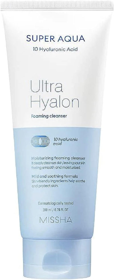 Missha Super Aqua Ultra Hyalron Foaming Cleanser 200ML 7226