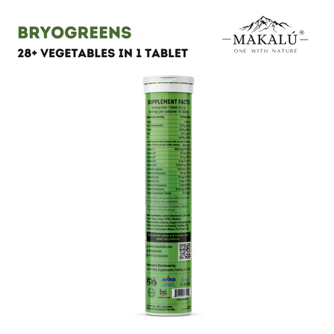 Makalu Bryo Greens with goodness of 28+ organic Vegetables in single tablet - 15