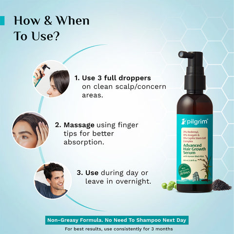 بيلجريم ريدينسيل آند آنجين سيروم نمو الشعر المتقدم 100 مل
