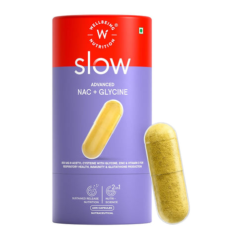 Wellbeing Nutrition Advanced NAC + Glycine 60 Capsules in a bottle