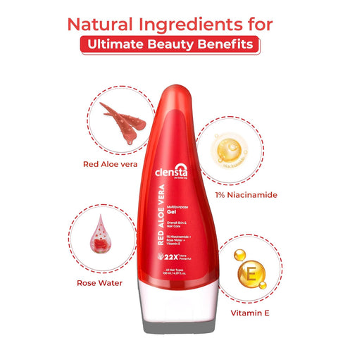 Clensta Red Aloe Multi Purpose Gel (130ml)