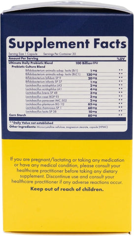 Wellness Theory Ult Daily Probiotics 100B Caps 30S