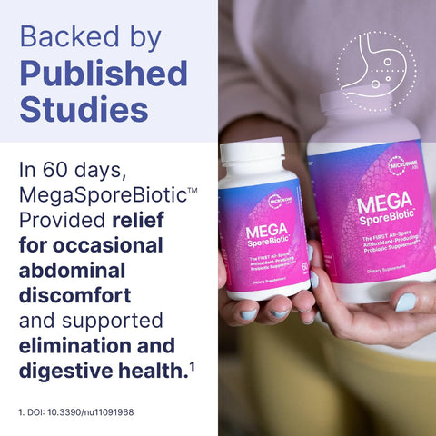 Microbiome Labs MegaSporeBiotic - Spore Based Probiotic to Support Gut Health