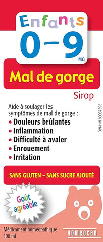 Kids 0 - 9 Throat Ease 100ml