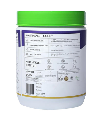 أوزيفا بروتين وأعشاب للرجال، بنكهة الشوكولاتة، 500 غرام من مسحوق البروتين الطبيعي للتحكم في الوزن، وتحسين عملية التمثيل الغذائي، وتوازن الهرمونات، 23 غرام من بروتين مصل اللبن، أعشاب أيورفيدية، معتمد كمنتج نظيف