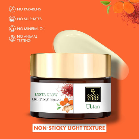 Good Vibes Ubtan Insta Glow Light Day Cream 50 gm