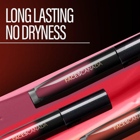 Faces Canada Comfy Silk Liquid Lip Color-Zealous Red 10