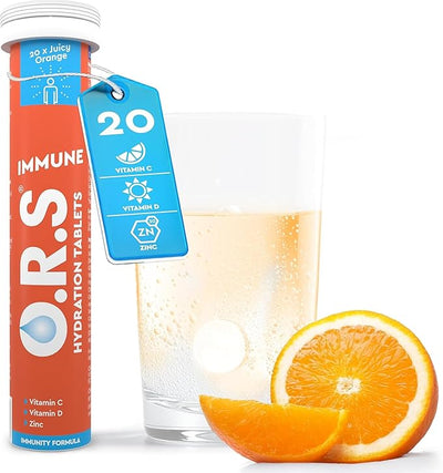 O.R.S Immune Hydration Tablets - Orange, 1 Tube