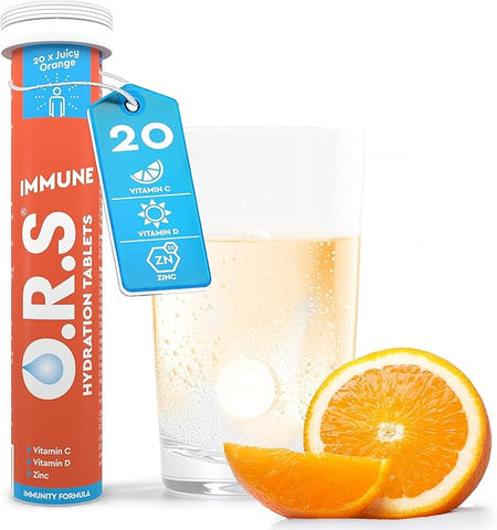 O.R.S Immune Hydration Tablets - Orange, 1 Tube
