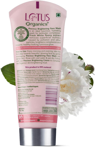 LOTUS Organics+ Precious Brightening Face Wash 100g