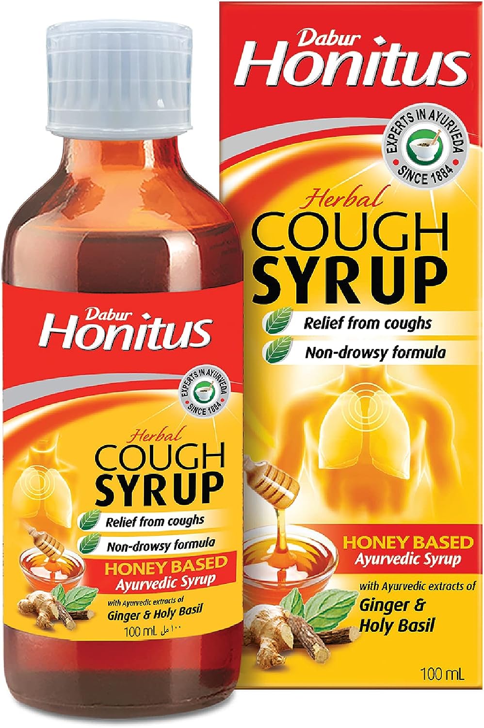 Dabur Honitus Herbal Cough Syrup 100 ml