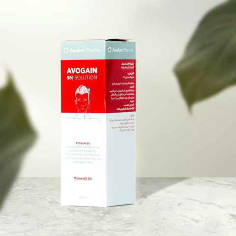 Avogain 5% Minoxidil Solution, Prevents Hair Loss and Improves Hair growth, 1 Months Supply