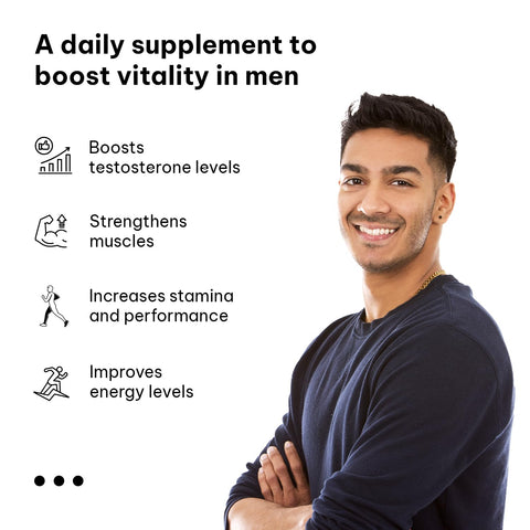 HK Vitals Testo Bold (60 Tablets) | Testosterone Booster For Men | For Energy, Stamina, & Strength