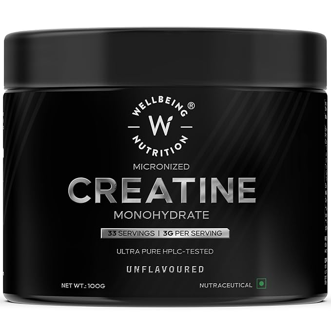 Wellbeing Nutrition Creatine Monohydrate Unflavored 100g