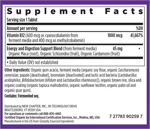 New Chapter Fermented Vitamin b12, 30 Count