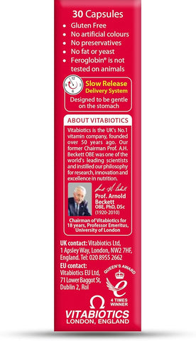 Vitabiotics Feroglobin Cap 30S