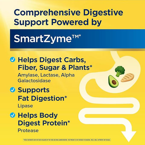 Renew Life Adult Digestmore Ultra Enzyme Supplement Vegetarian Capsules, 90 Count