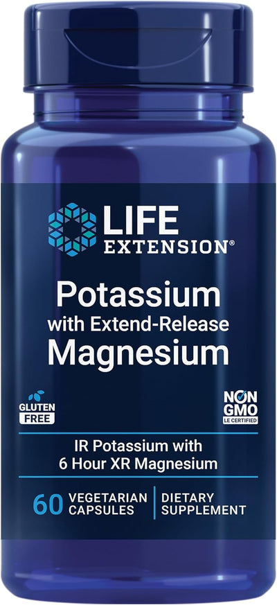 Life Extension Potassium with Extend-Release Mag, 60 veg caps