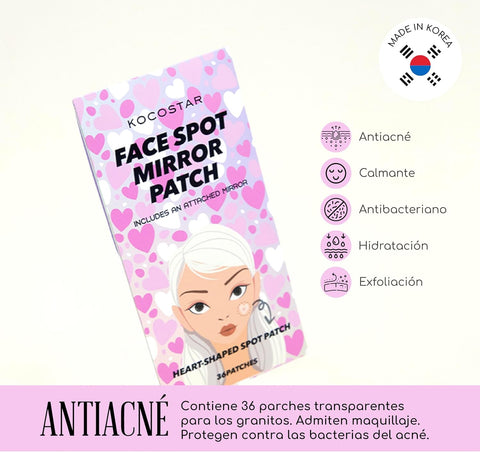 Kocostar Face Spot Mirror Heart Shape Patch 36's