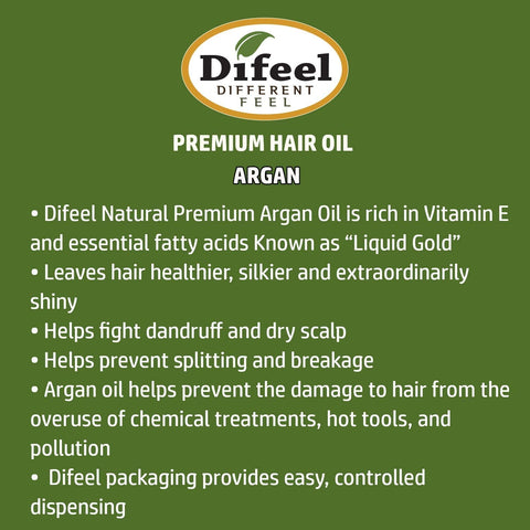 Difeel Premium Natural Hair Oil Argan 75ml