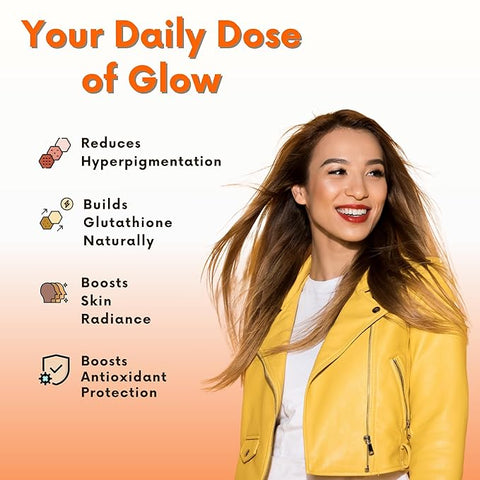 Vedapure L-Glutathione Effervescent Tablets with Vitamin C & E 15 Orange-Flavored Tablets