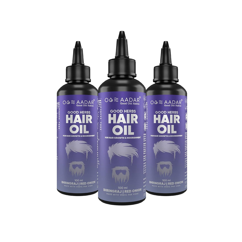 AADAR GOOD HERBS Hair Oil (Pack of 3)