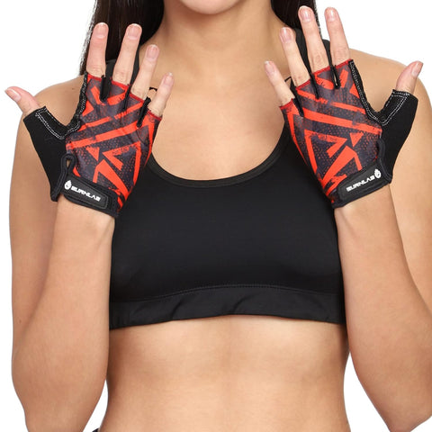 Burnlab Flex Gym Gloves (Brown & Black Medium)