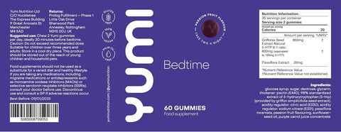 Yumi Bedtime 5HTP Passion Fruit Flavour Gummies 60