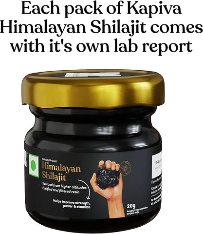 Kapiva testo Capsule + Himalayan shilajit resin 20g