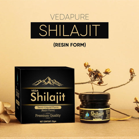 Vedapure Natural & Pure Shilajit/Shilajeet Resin for Men & Women 25 Gram