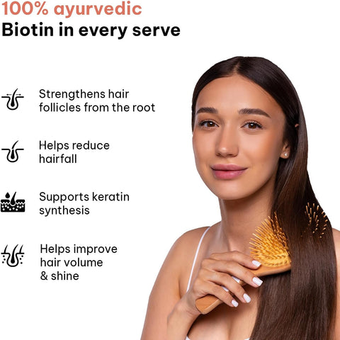 HK Vitals Biotin (90 Tablets) | Supplement For Hair Growth, Strong Hair And Glowing Skin, Fights Nail Brittleness