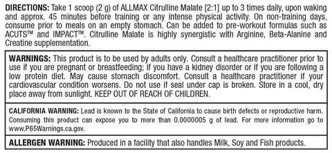 Allmax Essentials Citruline Malate 2:1 300g