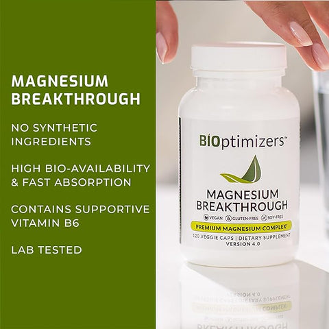 BiOptimizers Magnesium Breakthrough Supplement 4.0 60 Capsules